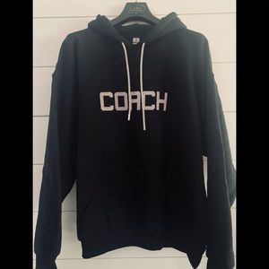 New Coach Black hoodie with rhinestone’s XL